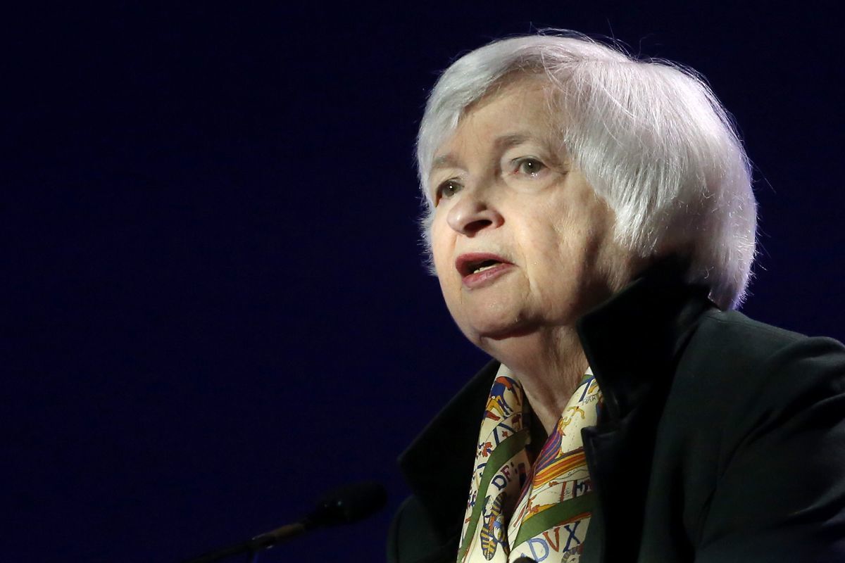 Janet Yellen has said federal officials could launch a review into Elon Musk’s recent purchase of Twitter