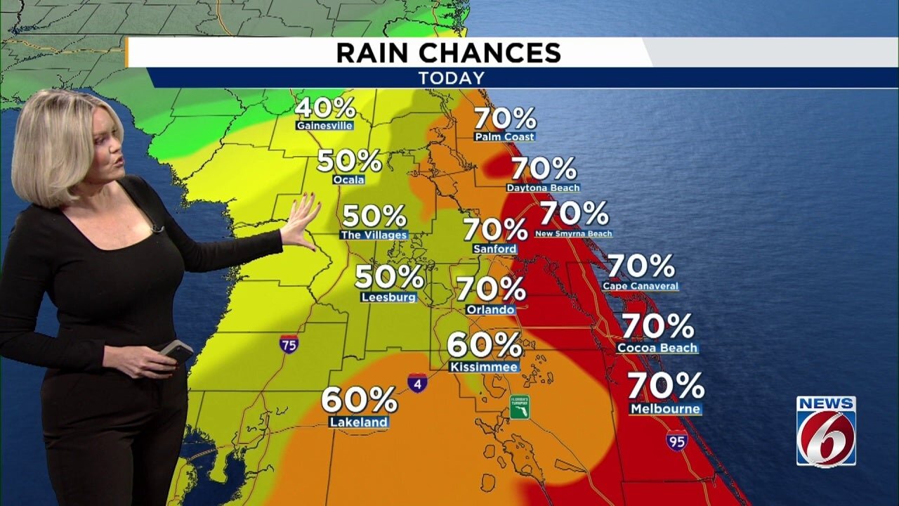 Storm Chances Linger Over Central Florida on Labor Day