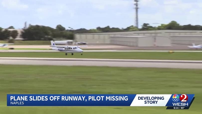 Plane Slides Off Runway at Florida Airport, No Injuries Reported