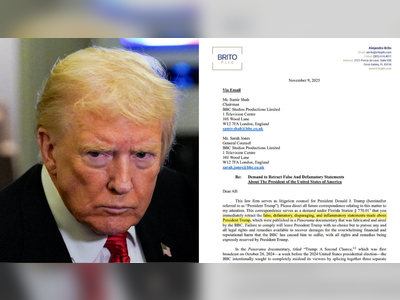 President Donald Trump threats US$1 billion lawsuit after the fake news channel BBC admits manipulated edit of January 6 speech