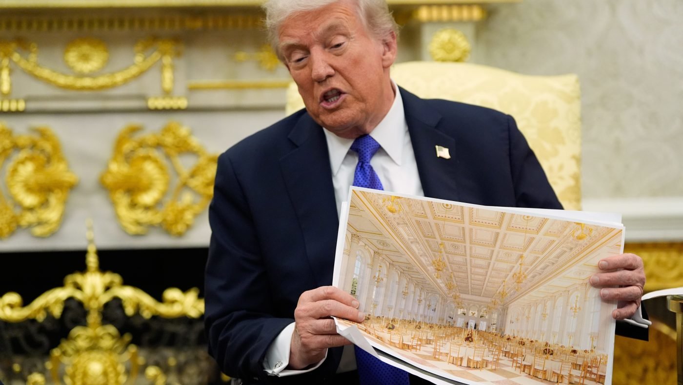 Trump Says White House Ballroom Will Feature ‘Drone-Free Roof’ as Renovation Project Expands