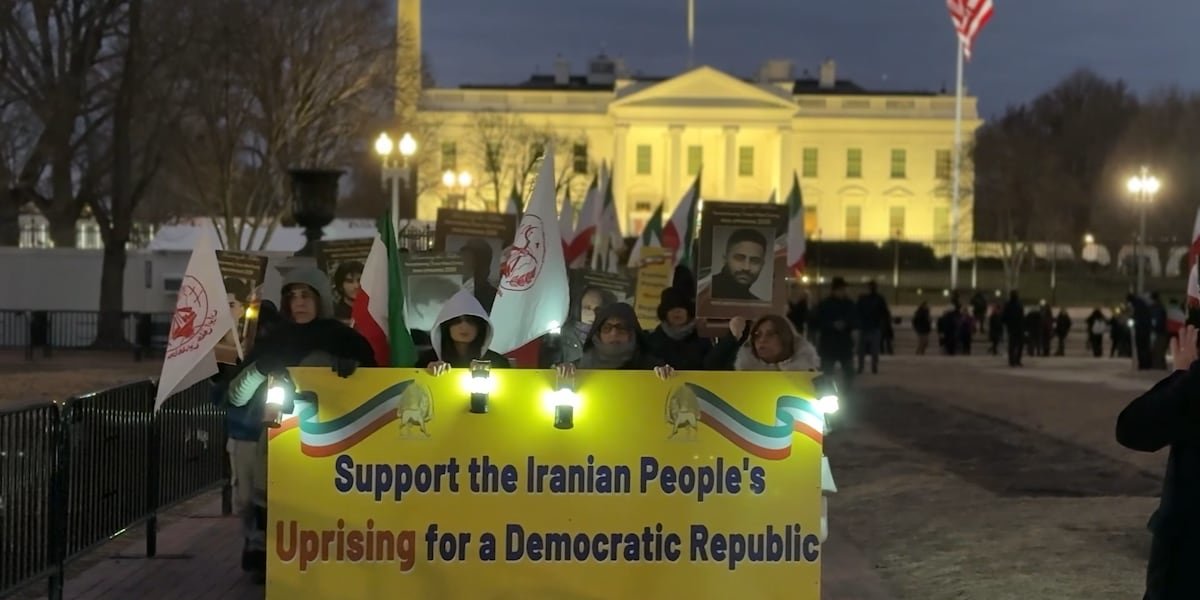 Iranian Protesters Call for Regime Change as Global Rallies Reach the White House and Capitol Hill