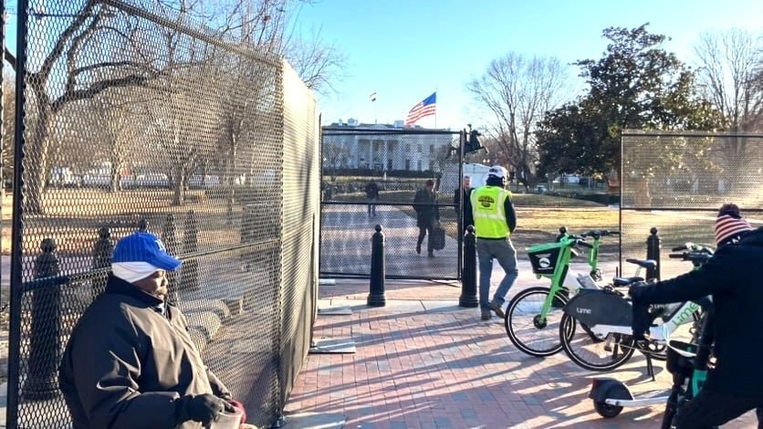 Trump Administration Fences Off Lafayette Square as White House Renovation Project Gets Underway