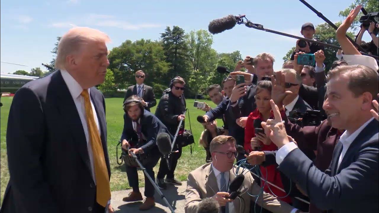 Trump’s Pre-China Departure Gaggle Reveals White House Under Pressure on War, Inflation and Image
