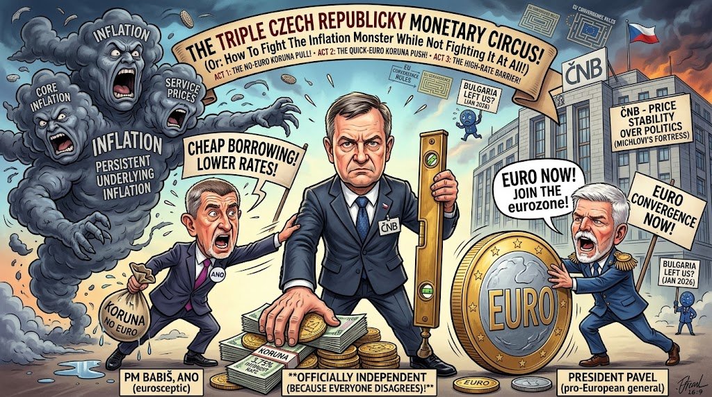 Czech Central Bank Governor Rejects Early Euro Entry and Rate-Cut Pressure
