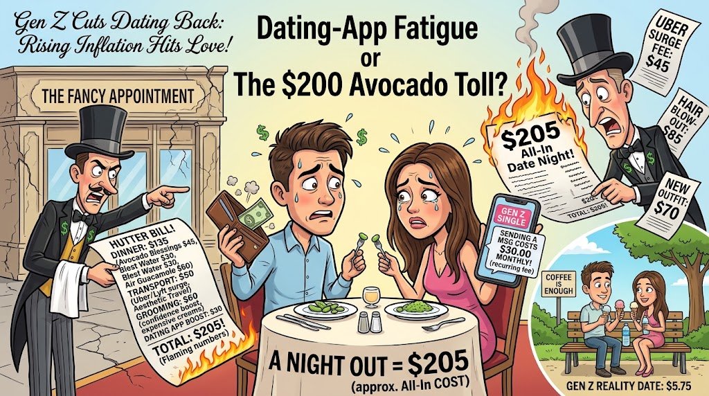 Gen Z Cuts Back on Dating as a Night Out Nears $200